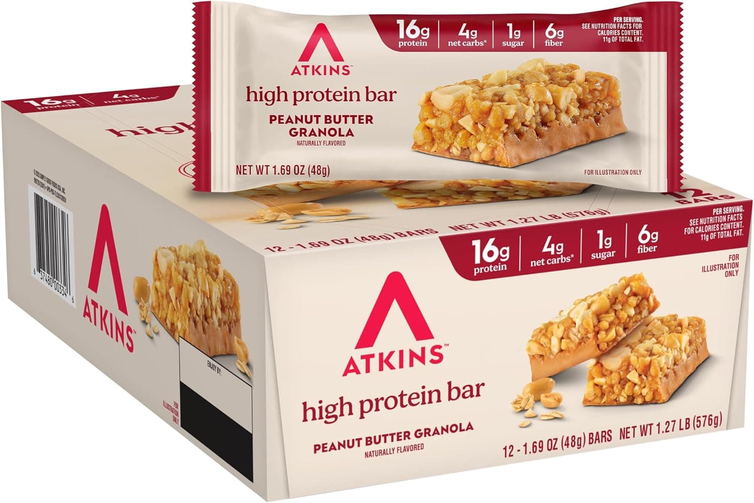 Atkins Protein Bar Peanut Butter Granola