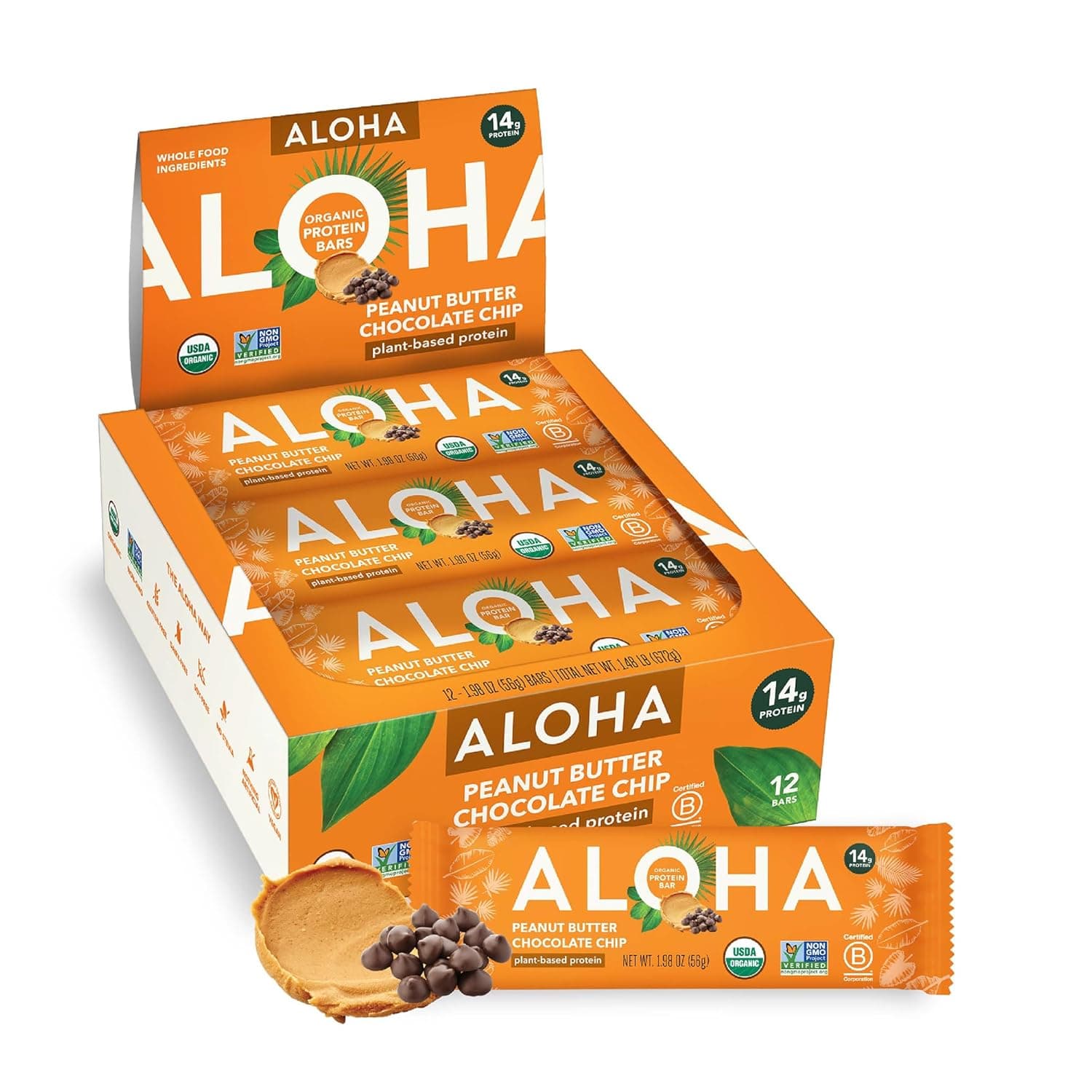 ALOHA Plant Based Bar Peanut Butter Chocolate Chip