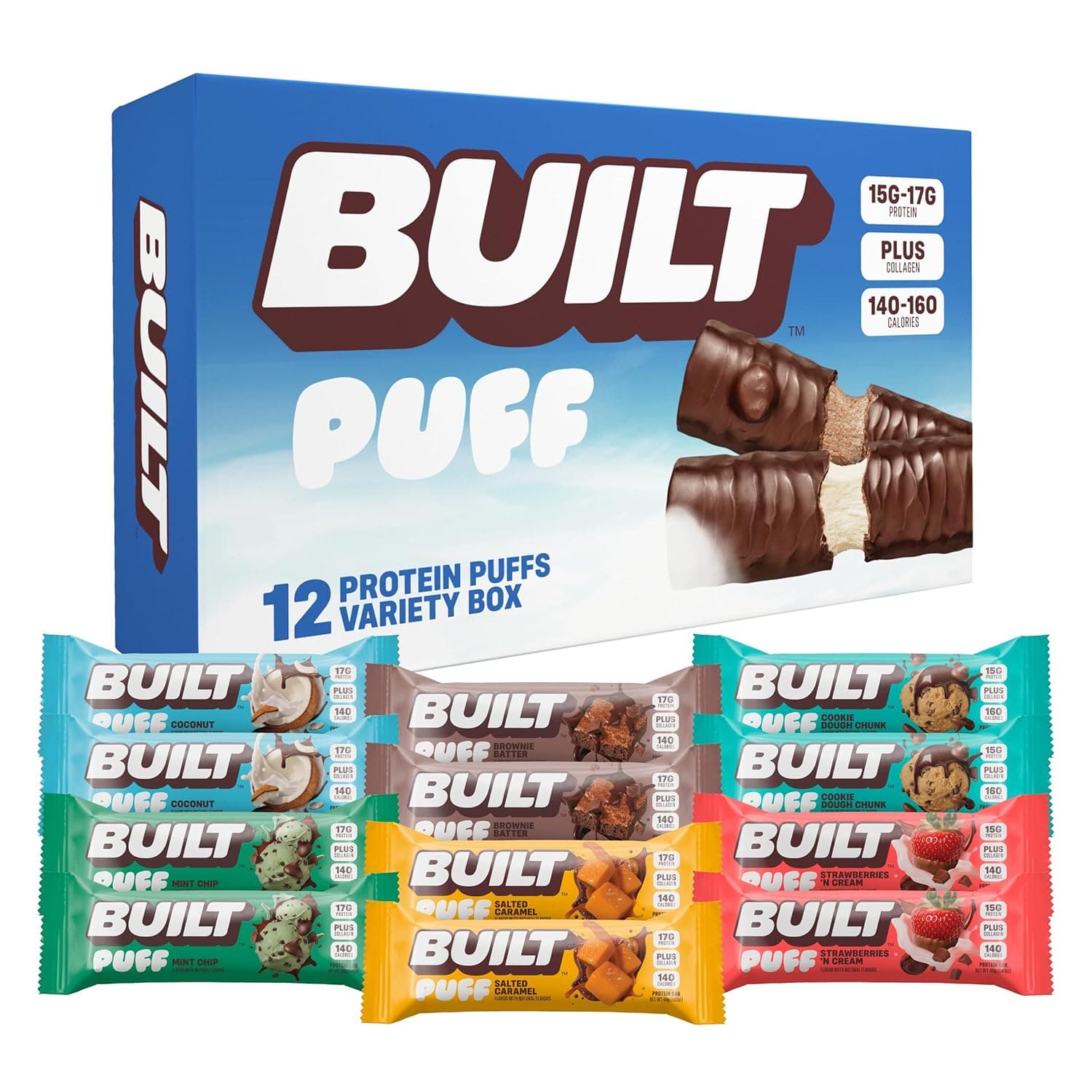 Built Bar Puff Protein Bar Variety Pack